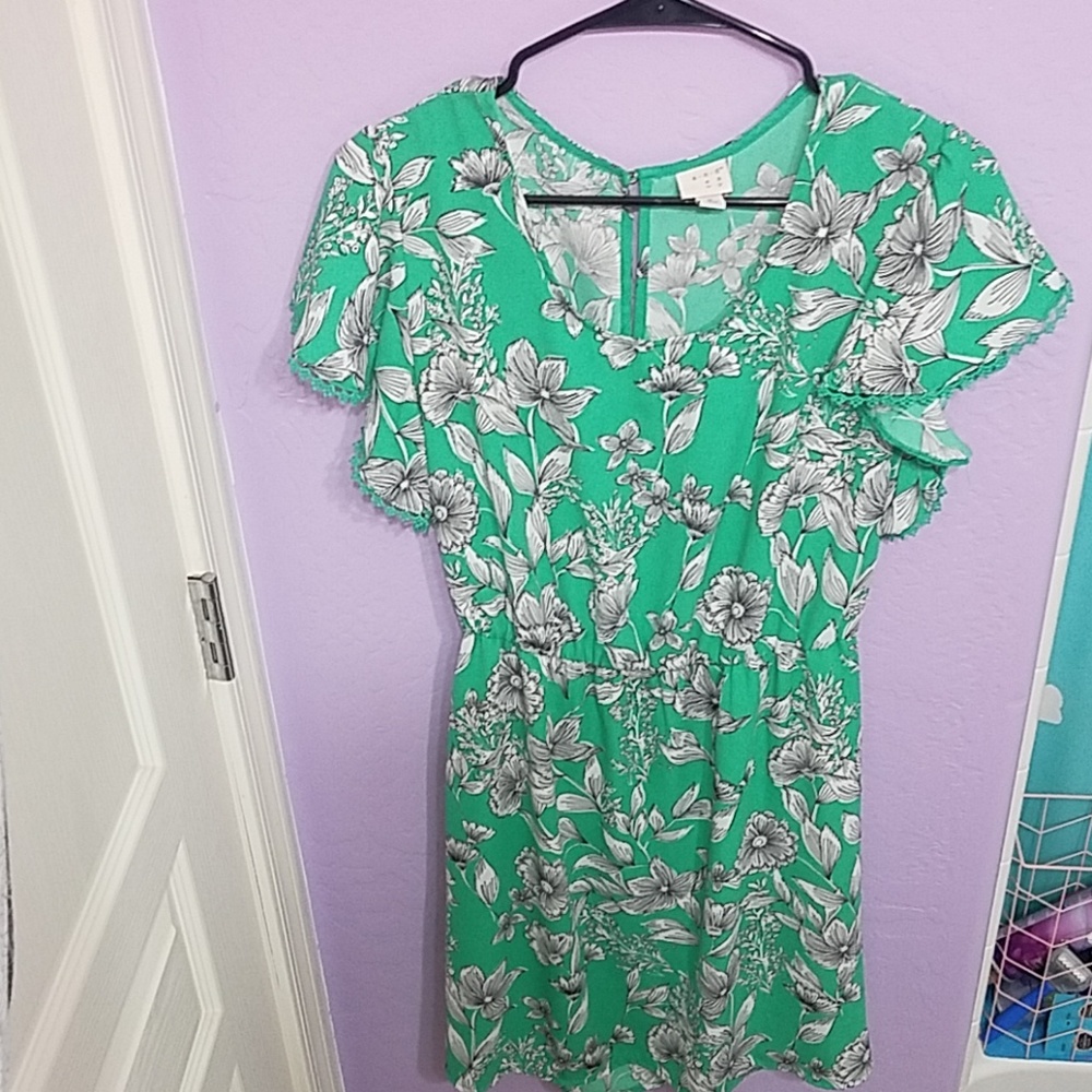 Spring Time Floral Short Dress